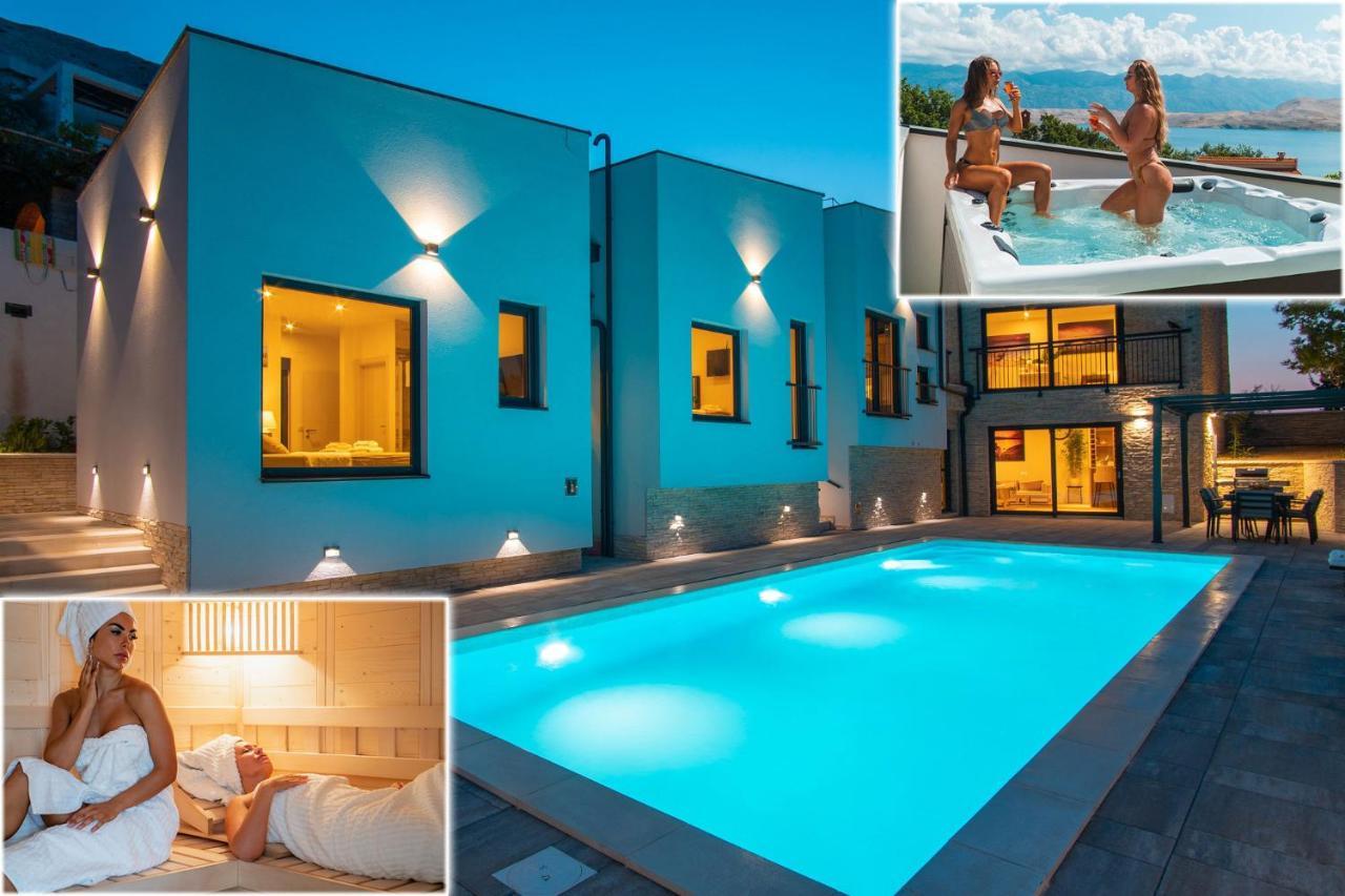 Perla Nera Heated Pool & Sauna Stan Trigraci Exterior photo